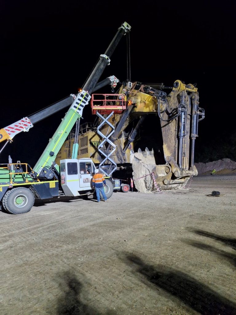 Hydraulic Excavator Shutdown